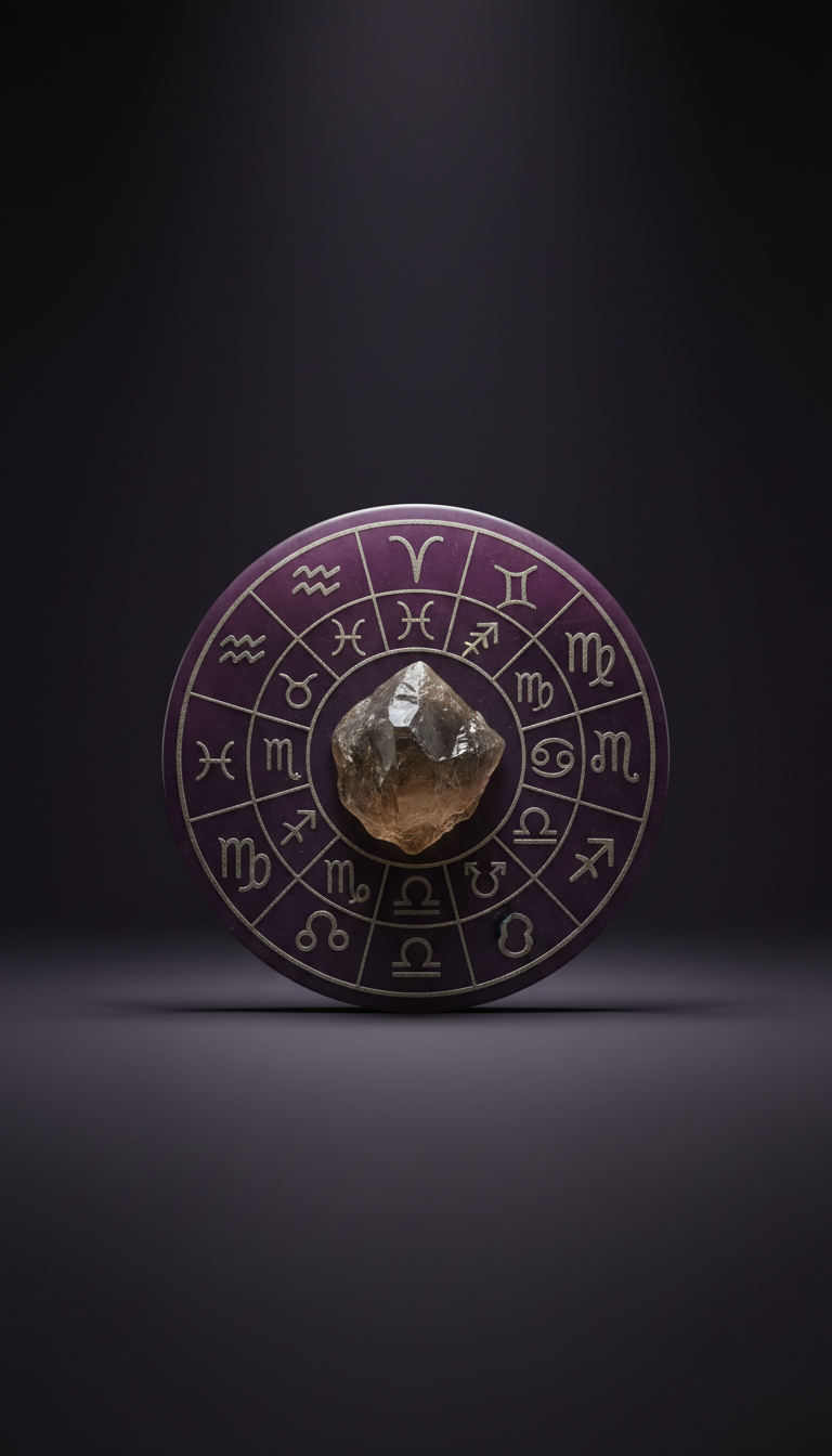 Obsidian Zodiac Crystal Talisman