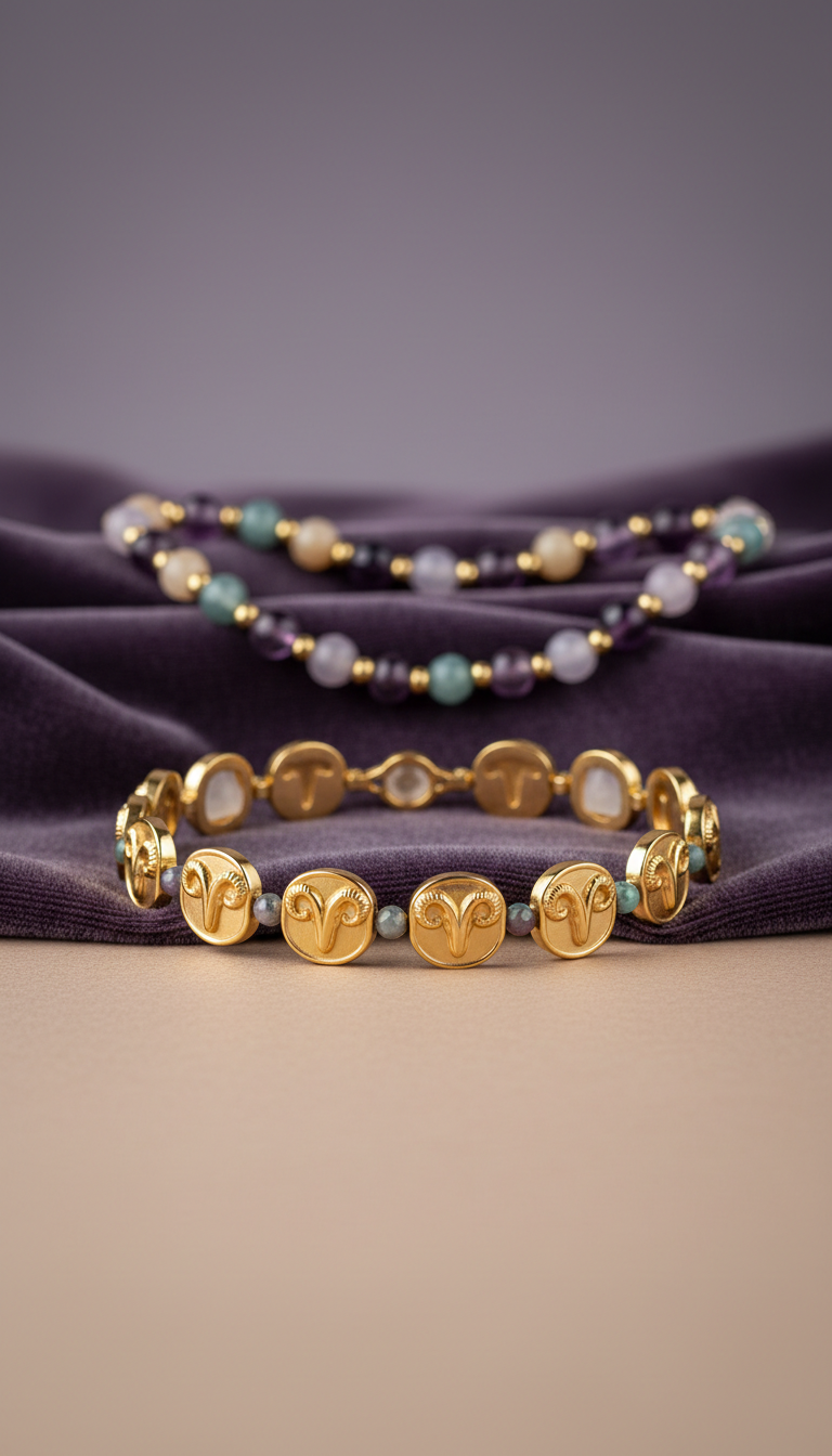Aries gold-filled zodiac bracelet