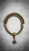 Ancient brass protection mala beads