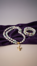 Taurus personalized crystal mala beads